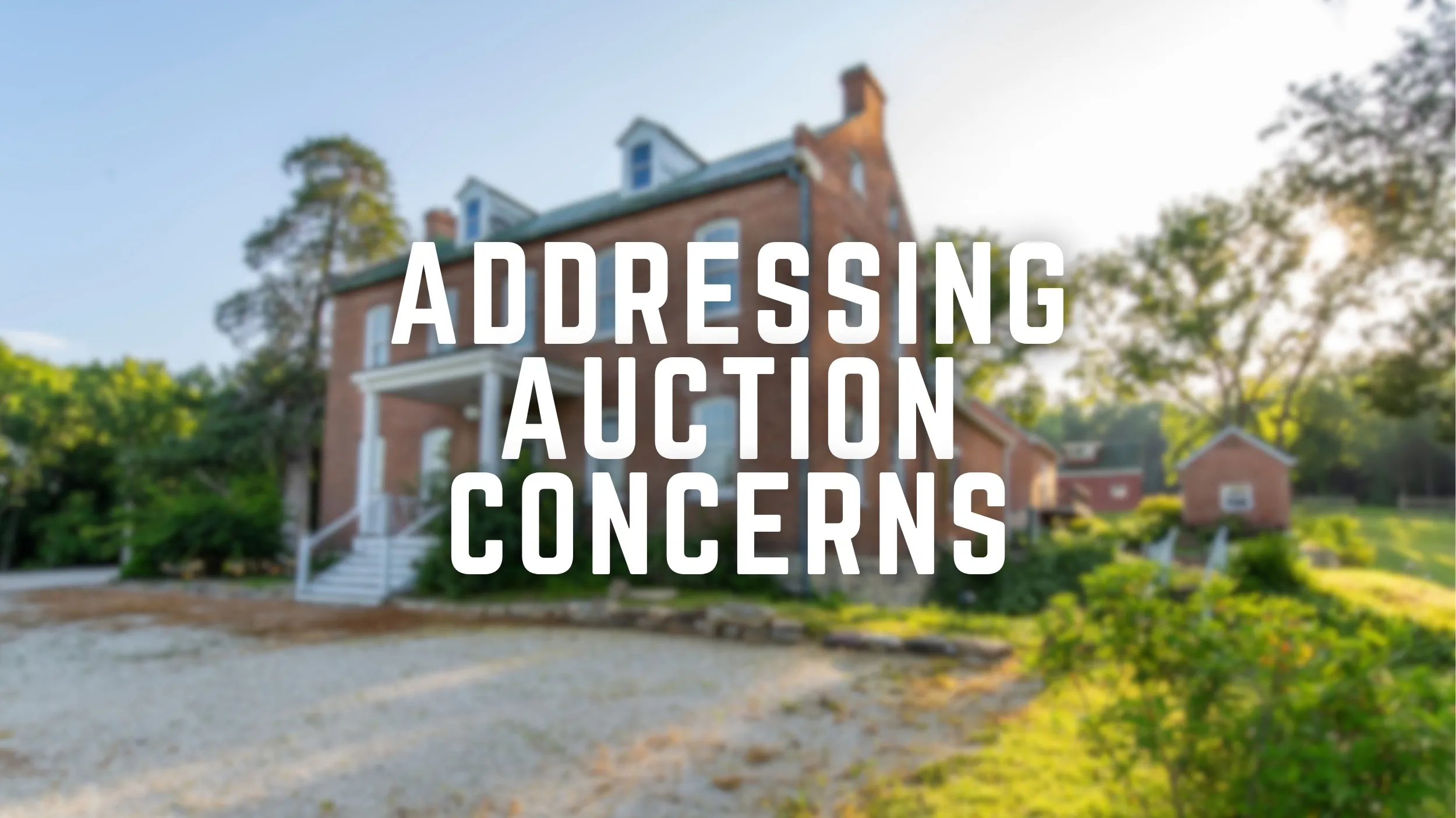 Addressing Concerns about Auctions